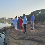 प्रभाग क्र. ८ व ९ मधील सर्व गणेश विसर्जन घाटांच्या तयारीचा  उपमहापौर परशुराम वाडेकर यांनी घेतला आढावा